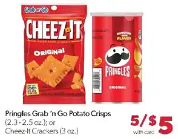 Family Fresh Market Pringles Grab 'n Go Potato Crisps or Cheez-It Crackers offer