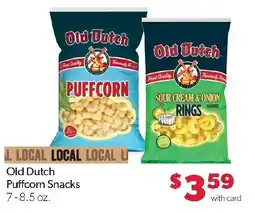 Family Fresh Market Old Dutch Puffcorn Snacks offer