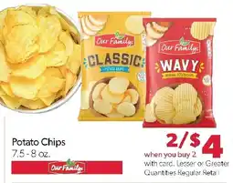 Family Fresh Market Our Family potato chips offer