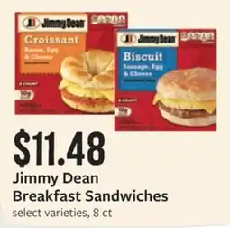 Fareway Jimmy Dean Breakfast Sandwiches offer