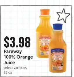 Fareway Fareway 100% Orange Juice offer
