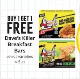 Fareway Dave's Killer Breakfast Bars offer