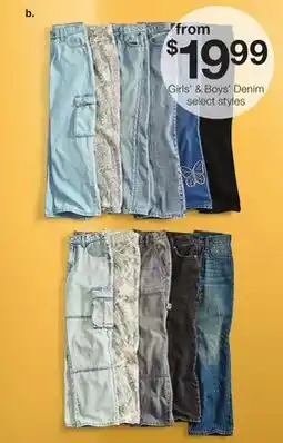 JC Penney Girls' & Boys' Denim offer