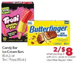 Family Fresh Market Candy Bar Ice Cream Bars or Trolli Pops offer