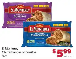 Family Fresh Market El Monterey chimichangas or burritos offer