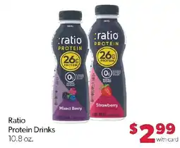 Family Fresh Market Ratio Protein Drinks offer