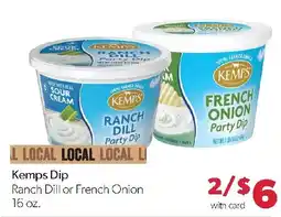 Family Fresh Market Kemps Dip Ranch Dill or French Onion offer