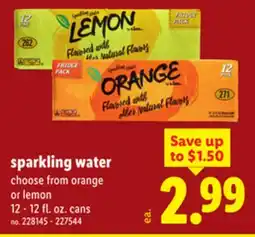 Lidl sparkling water offer
