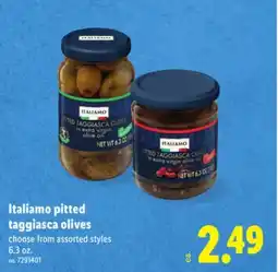 Lidl Italiamo pitted taggiasca olives offer