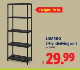 Lidl LIVARNO 5-tier shelving unit offer