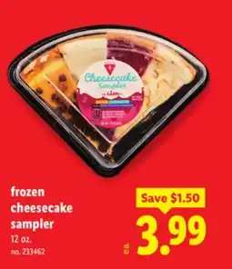 Lidl frozen cheesecake sampler offer