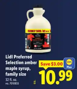 Lidl Lidl Preferred Selection amber maple syrup, family size offer