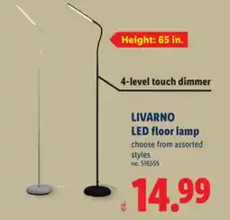 Lidl LIVARNO LED floor lamp offer