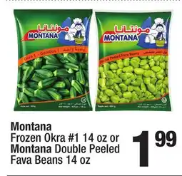 Super King Markets Montana Frozen Okra #1 14 oz or Montana Double Peeled Fava Beans 14 oz offer