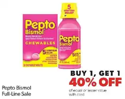 Family Fresh Market Pepto Bismol offer