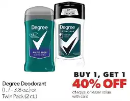 Family Fresh Market Degree Deodorant or Twin Pack offer