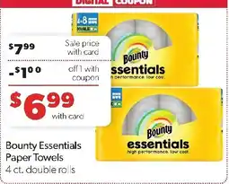 Family Fresh Market Bounty Essentials Paper Towels offer