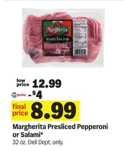 Meijer Margherita Presliced Pepperoni or Salami offer