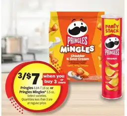 Meijer Pringles 6.84-7.16 oz. or Pringles Mingles 5.5 oz offer