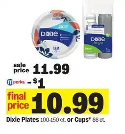 Meijer Dixie Plates 100-150 ct. or Cups* 66 ct offer