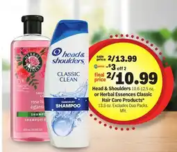 Meijer Head & Shoulders 10.6-12.5 oz. or Herbal Essences Classic Hair Care Products* 13.5 oz offer