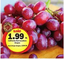 Meijer California Red Seedless Grapes Gum Drops Grapes offer