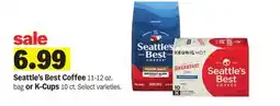 Meijer Seattle's Best Coffee 11-12 oz. bag or K-Cups 10 ct offer