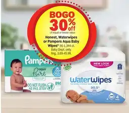 Meijer Honest, Waterwipes or Pampers Aqua Baby Wipes offer