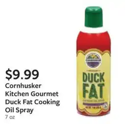 Fareway Cornhusker kitchen gourmet duck fat cooking oil spray offer