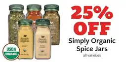Fareway Simply Organic Spice Jars offer
