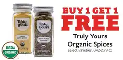 Fareway Truly Yours Organic Spices offer