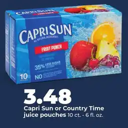 Hy-Vee Capri Sun or Country Time juice pouches offer