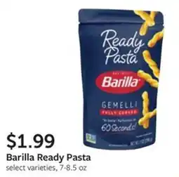 Fareway Barilla Ready Pasta offer