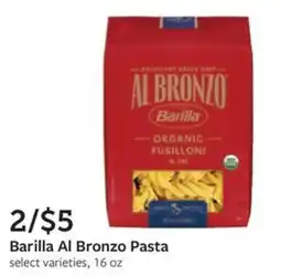 Fareway Barilla Al Bronzo Pasta offer