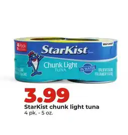 Hy-Vee StarKist chunk light tuna offer