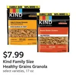 Fareway Kind family size healthy grains granola offer