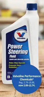 Meijer Valvoline Performance Chemicals offer