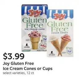 Fareway Joy Gluten Free Ice Cream Cones or Cups offer