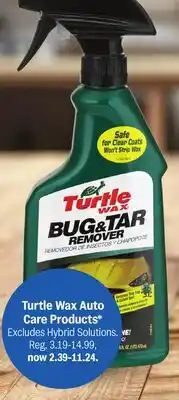 Meijer Turtle Wax Auto Care Products offer