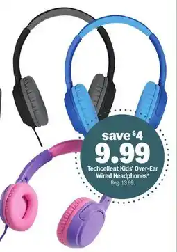 Meijer Techcellent Kids Over-Ear Wired Headphones offer