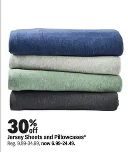 Meijer Jersey Sheets and Pillowcases offer