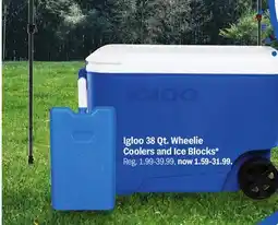 Meijer Igloo 38 Qt. Wheelie Coolers and Ice Blocks offer