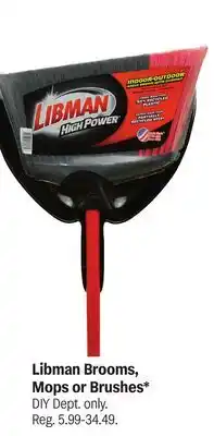 Meijer Libman Brooms, Mops or Brushes offer