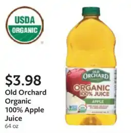 Fareway Old Orchard Organic 100% Apple Juice offer