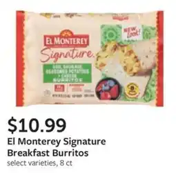 Fareway El Monterey Signature Breakfast Burritos offer