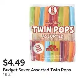 Fareway Budget Saver Assorted Twin Pops offer