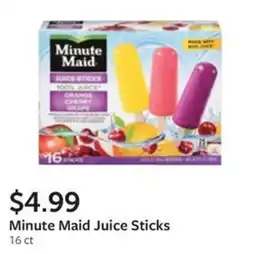 Fareway Minute Maid Juice Sticks offer