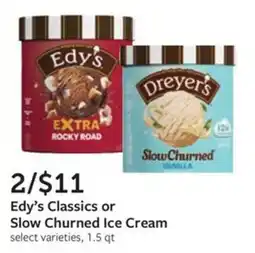 Fareway Edy's Classics or Slow Churned Ice Cream offer