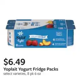 Fareway Yoplait Yogurt Fridge Packs offer