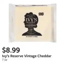 Fareway Ivy's Reserve Vintage Cheddar offer